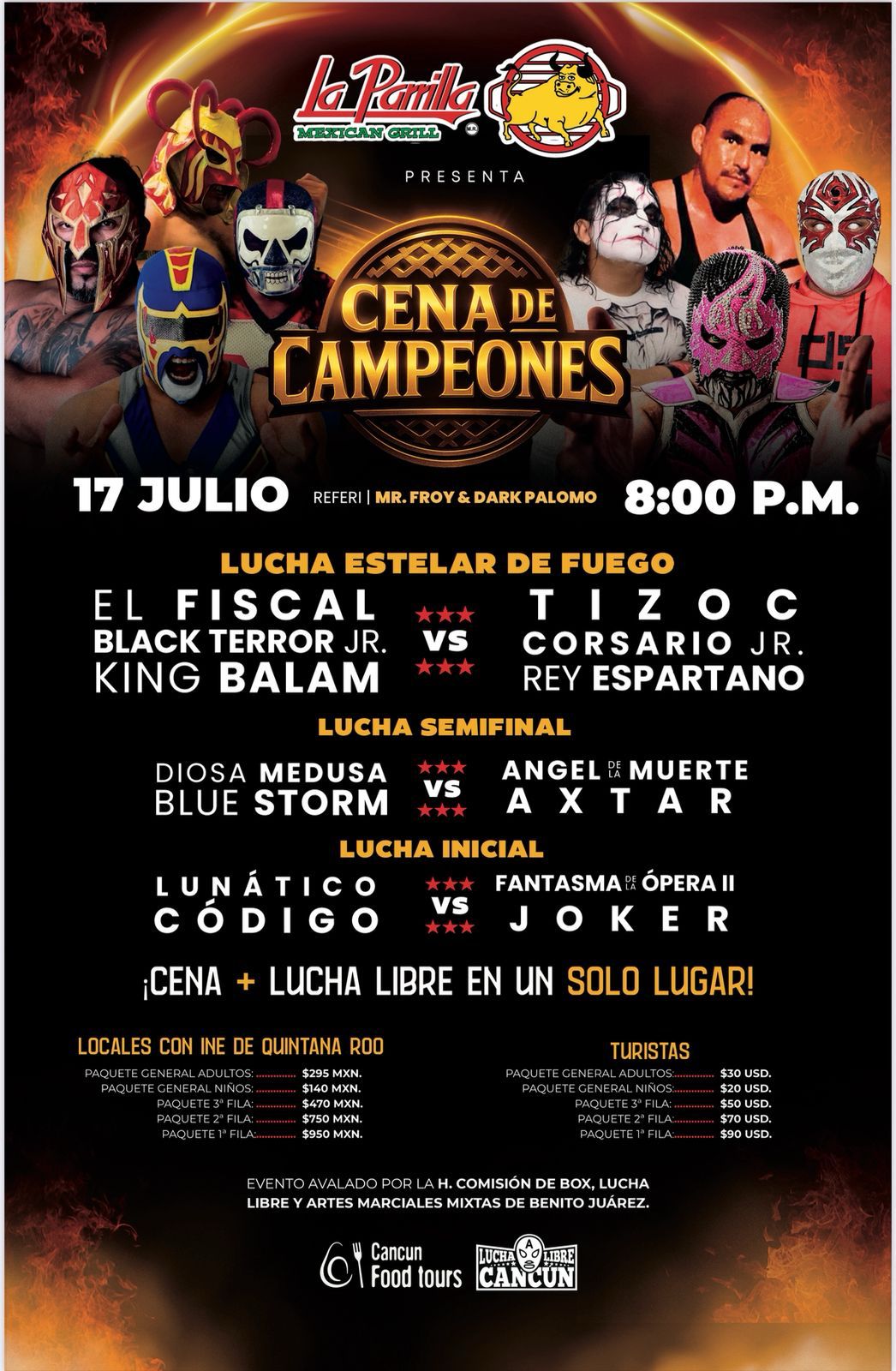 EL FISCAL VUELVE A CANCUN PARA ESTELARIZAR LOS JUEVES DE LUCHA 5